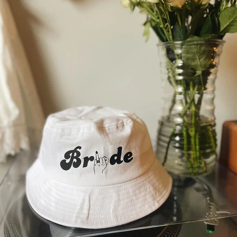 

Bride to be Bucket Hat beach pool wedding engagement Bachelorette hen Party Bridal Shower Honeymoon Trip vacation Gift present