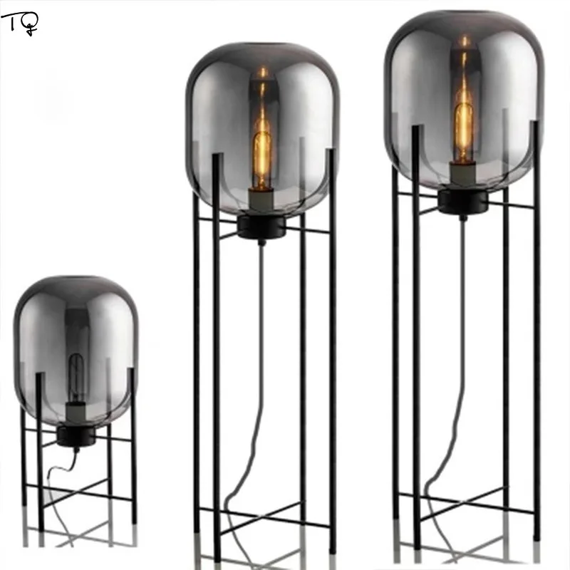 

Designer Industrial Modern Glass Table Lamps LED E27 Bedroom Bedside Home Decorative Desk Lights for Living Room Restaurant Cafe