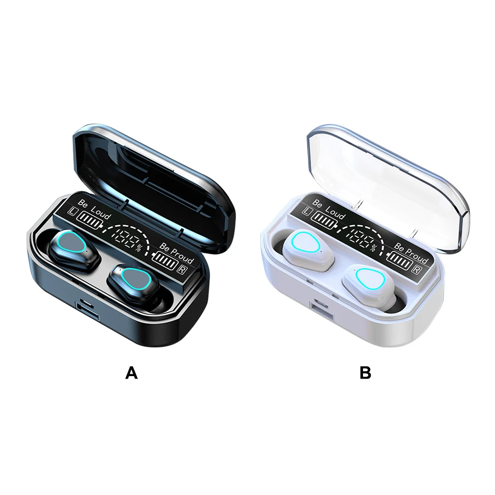 

Bluetooth-compatible Earbuds LED Earphones Cellphone Headset