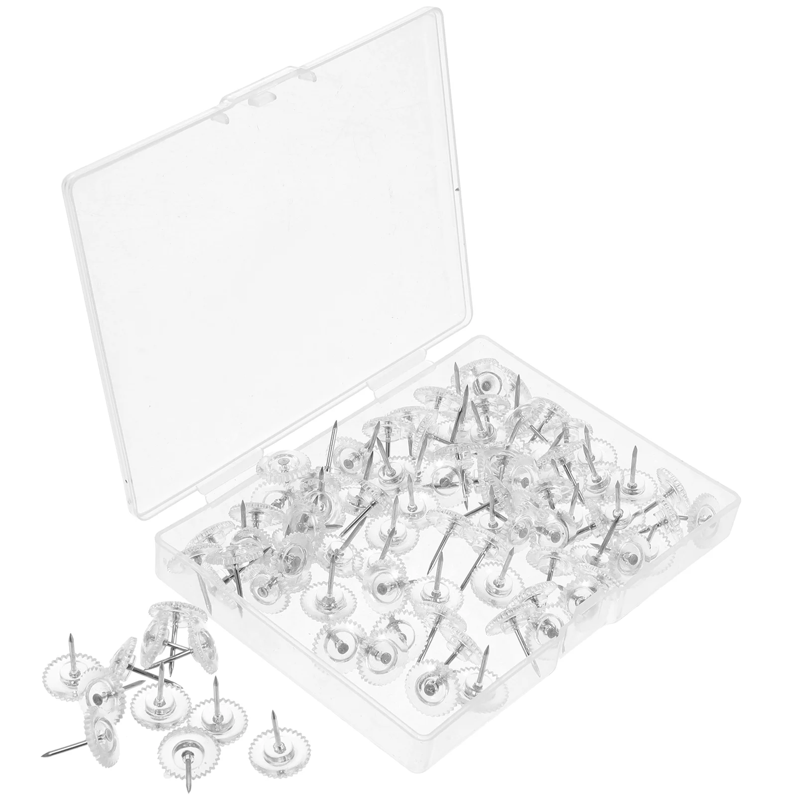 

Pushpin Office Transparent Gear Plastic Thumbtack Tacks Cute Pins for Cork Board