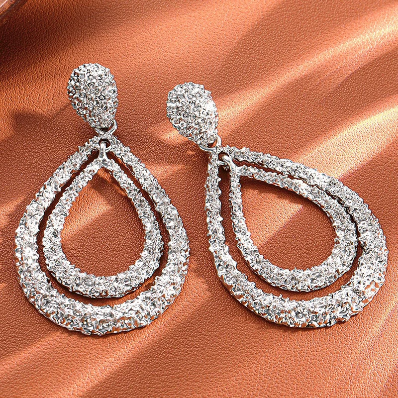 Orecchini A Goccia Vintage Geometrici Oro - Gioielli Eleganti Per Donna, Regalo Speciale