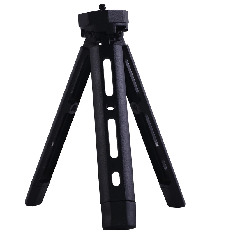 Treppiede per Fotocamera Tascabile, Resistente, in Alluminio Nero, Supporto Regolabile per Riprese Video in Viaggio e all'Aperto - immagine 5