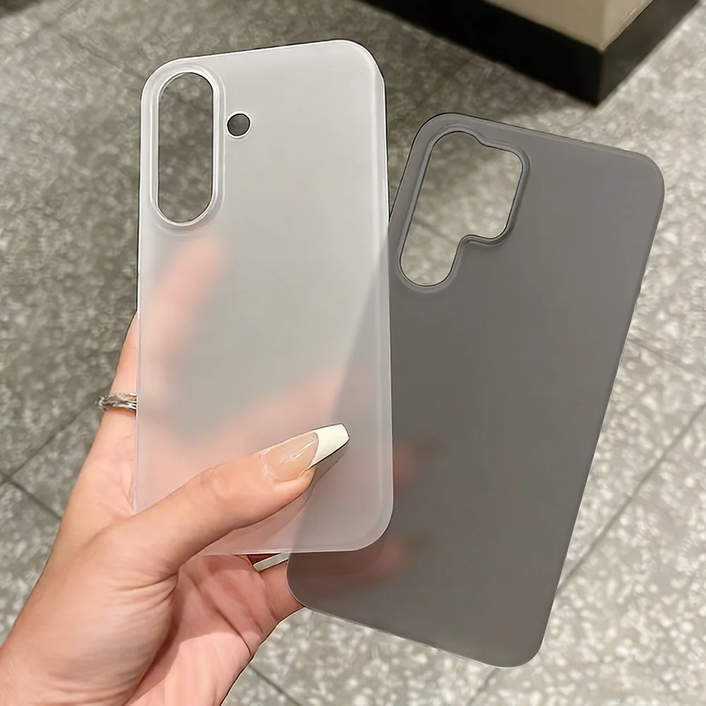 Thin Matte Transparent Silicone Phone Case For Samsung Galaxy_voghion.com