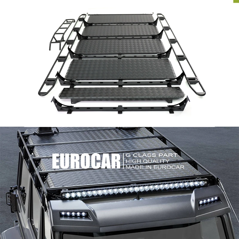 

G Class W463 roof luggage rack for G500 G63 G350 Roof Rack Rail Cross Bar Luggage Carrier with galvanize rust-proof rear ladder