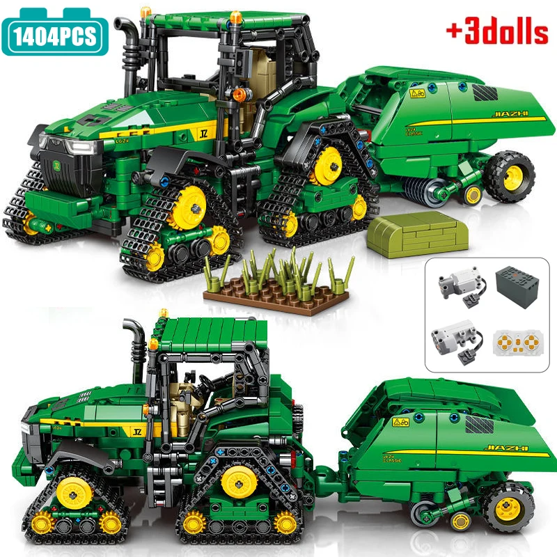 

SEMBO BLOCK Technical Farm Harvester Building Blocks City Engineering Tractor Car Vehicle Model Bricks Toys For Kid Gift MOC