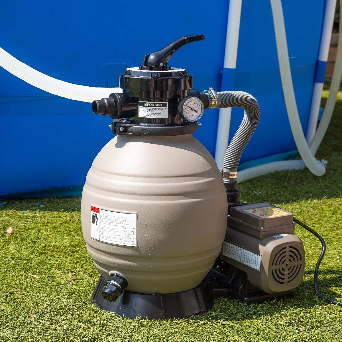 3,100GPH Swimming Pool 16" Sand Filter 3/4hp Pump 2