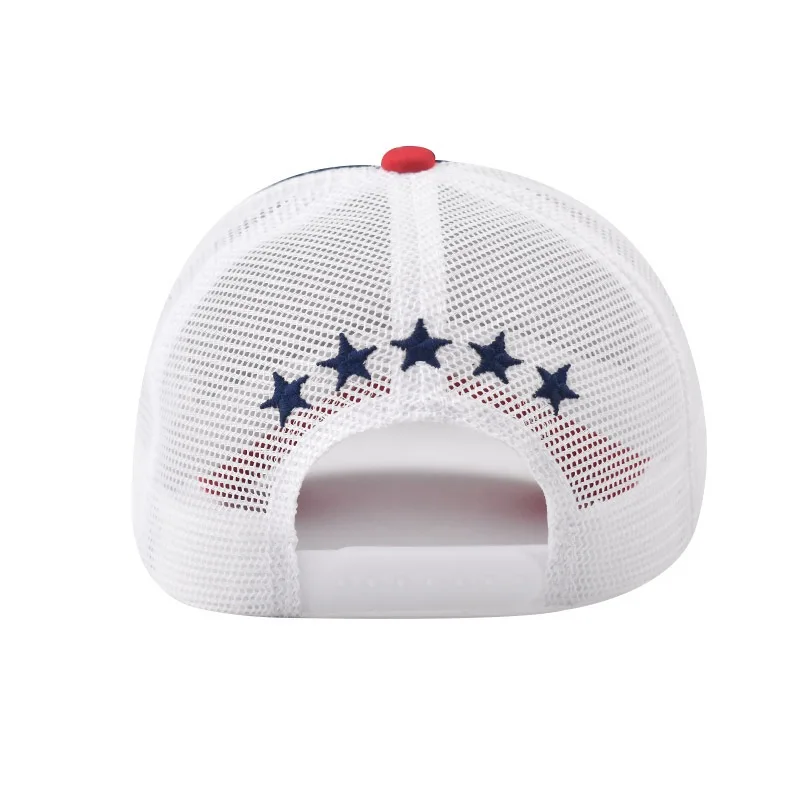 Hot Sale Unisex Adjustable Mesh Cap Casual Plain Embroidery Five-Star Cotton Baseball Cap Summer Trucker Hat for Women And Men