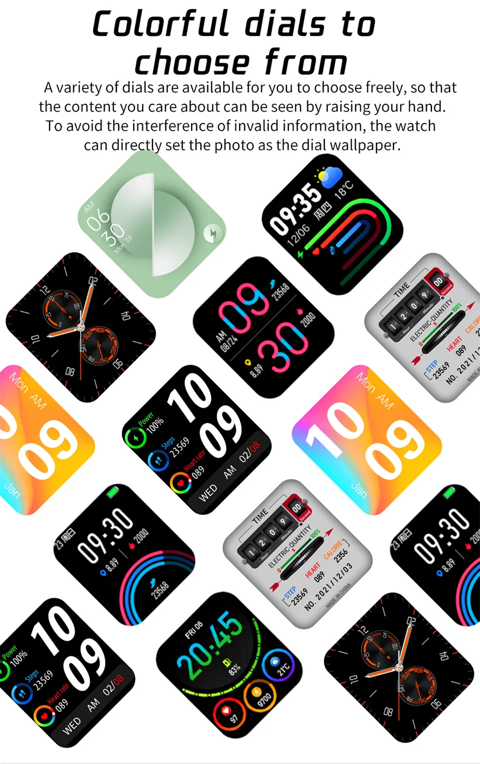 2022 New Smart Watch Women Full Touch Screen Sport Fitness Watches IP67 Waterproof Bluetooth call For Android ios smartwatch Men