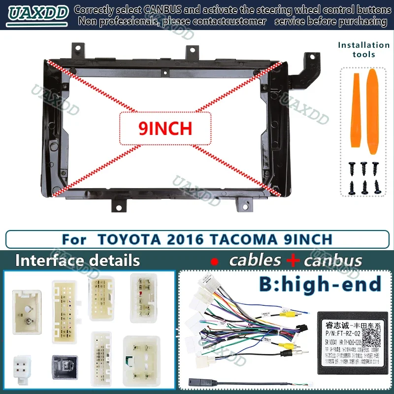 Enhanced Android Car Stereo with 9-Inch Touchscreen, DVD/CD Player, Navigation, and CAN Bus Integration