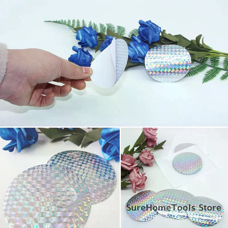 20pcs Bird Repellent Tape Reflective Anti Bird Scare Eflective Stick Tape Pigeon