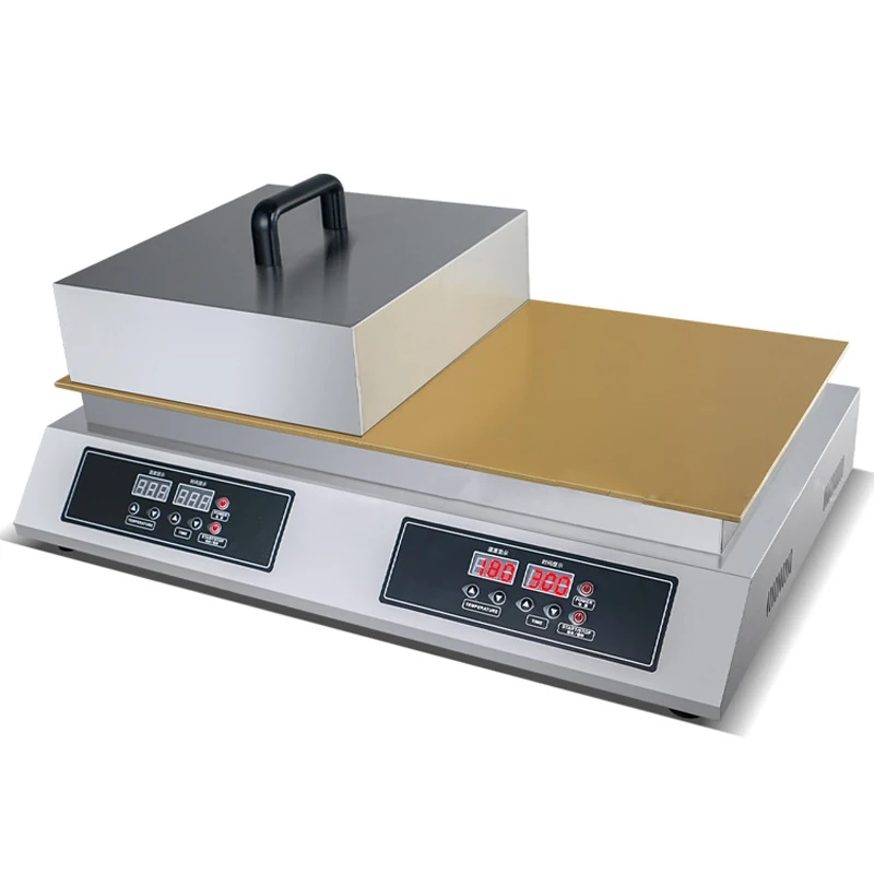

Fluffy Souffle Pancake Machine Commercial Digital Display Double Souffle Baking Iron Machine 2600W