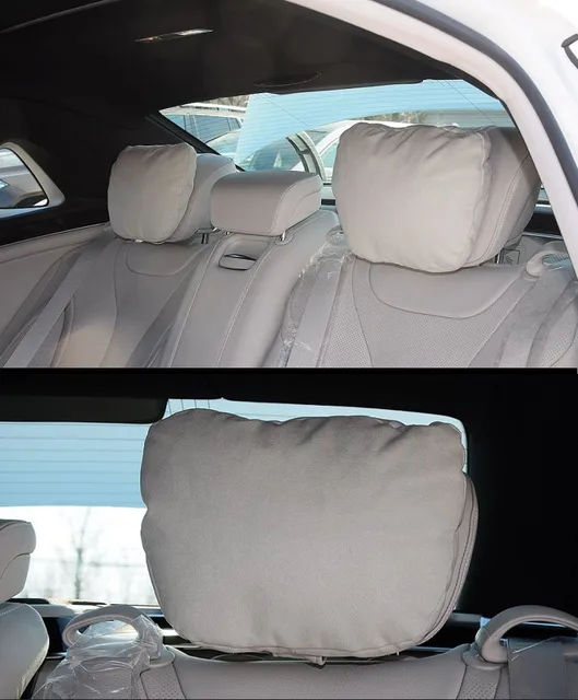 Top Quality Car Headrest Neck Support Seat / Maybach Design S Class Soft Universal Adjustable Car Pillow Neck Rest Cushion 6