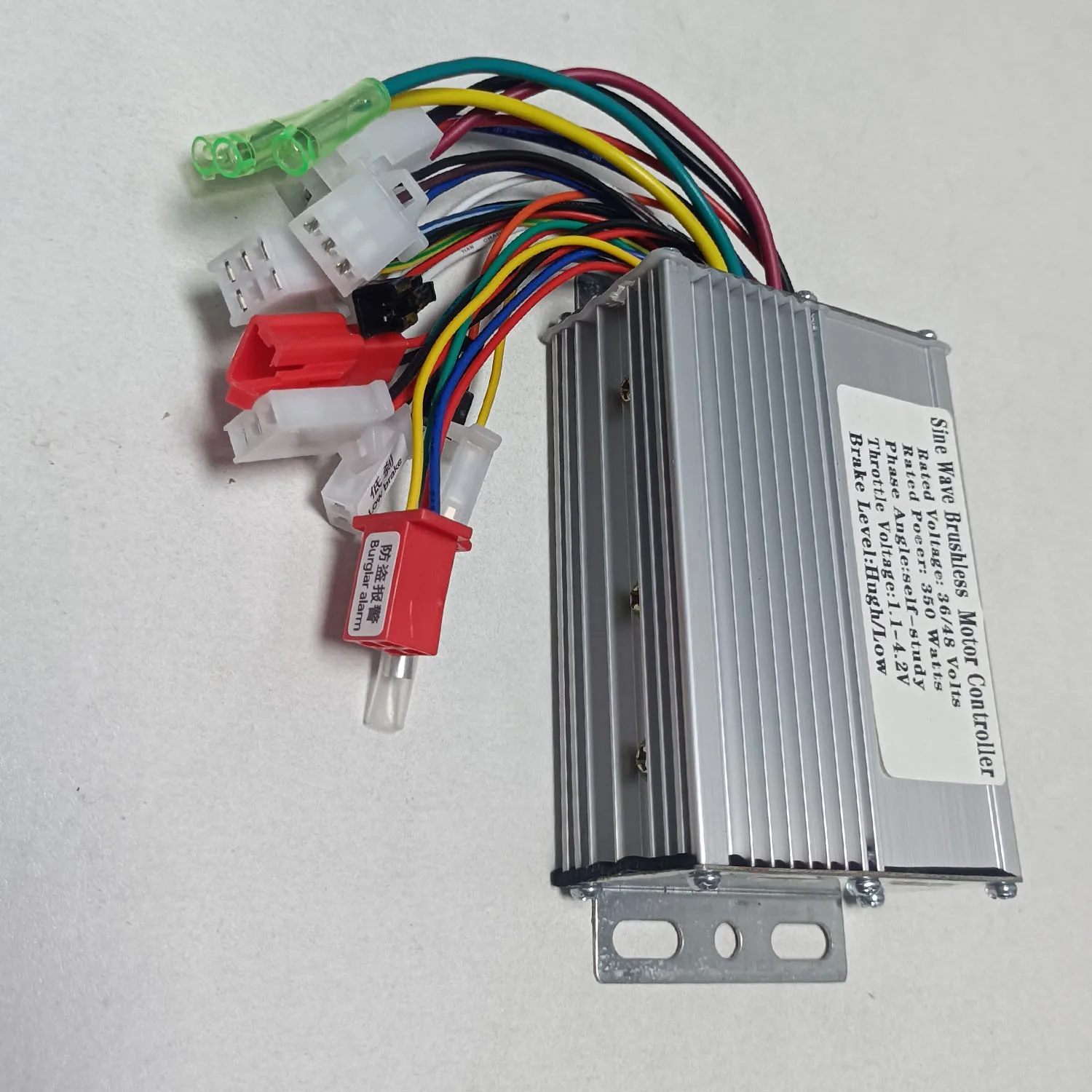 E-bicycle brushless motor controller Sine wave three-mode 36V/48V 350W 18A 6MOSF