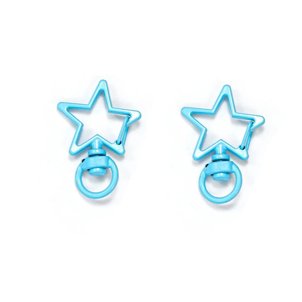 Lot De 60 Mousquetons Pivotants Avec Porte-clés - En Métal - Pour