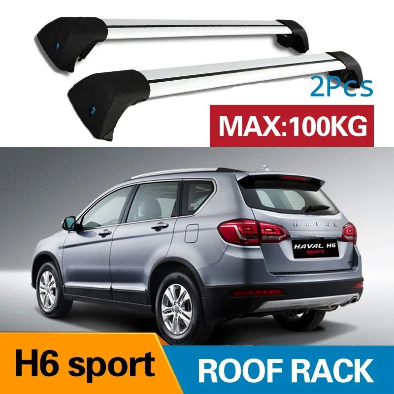 

SHITURUI For HAVAL H6 sport 2015 2016 2017 2018 2019 2020 Serultra quiet truck roof bar car special aluminum alloy belt lock