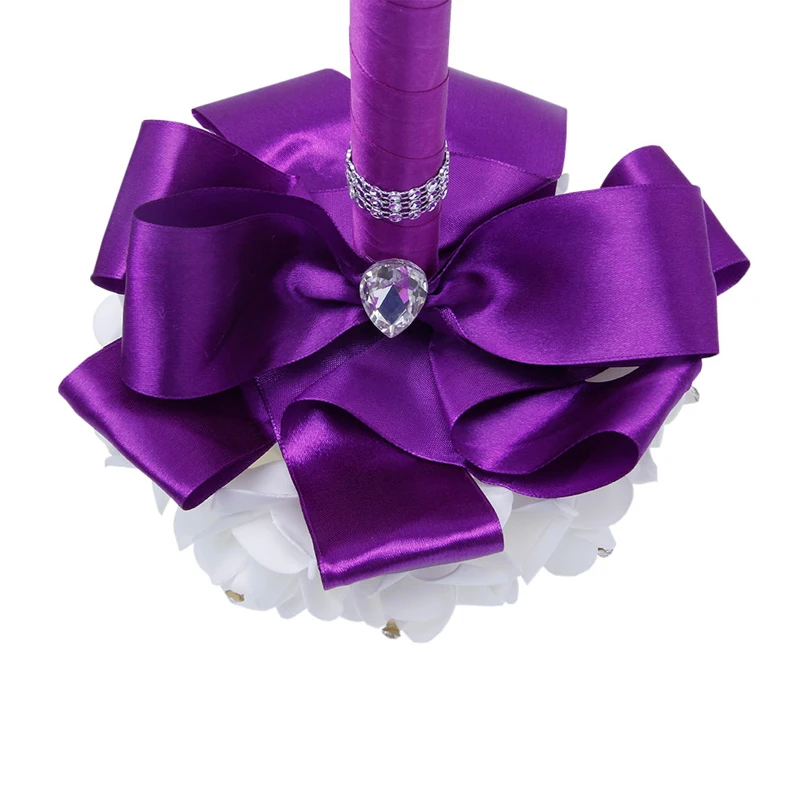 

Bridal Bridesmaid Wedding Bouquet Roses Artificial Holding Flowers Mariage