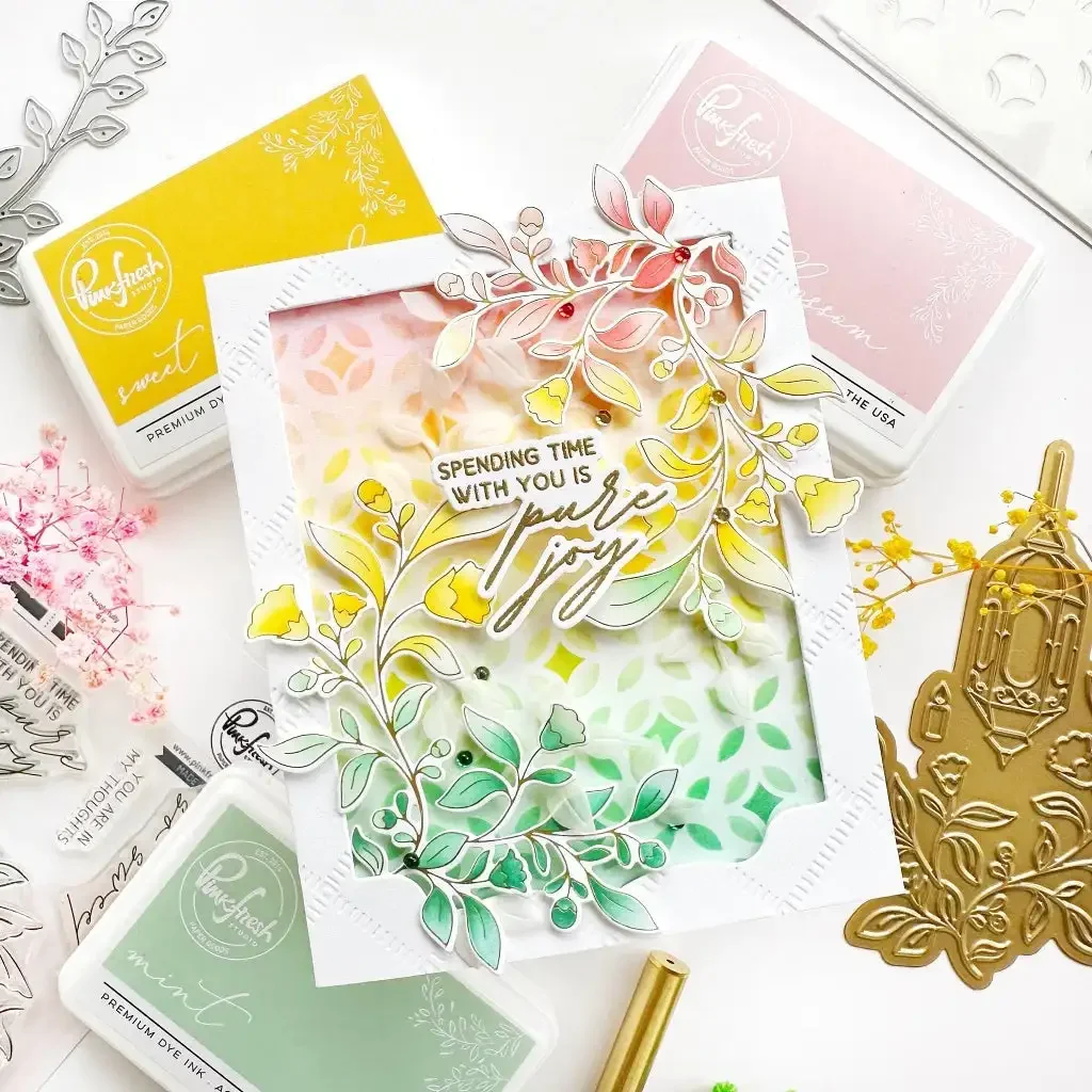 GARDEN TAPESTRY Cutting Dies Stamps Stencil Hot foil Scrapbook Diary Decoration Embossing Template DIY Greeting Card Handmade
