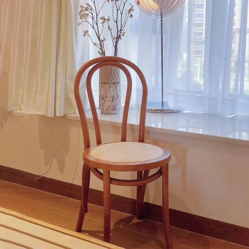 

Gaming Rattan Dining Chairs Nordic Luxury Mid Century Modern Dining Chairs Ergonomic Cadeiras Sandalye Balcony Furniture JY50CY