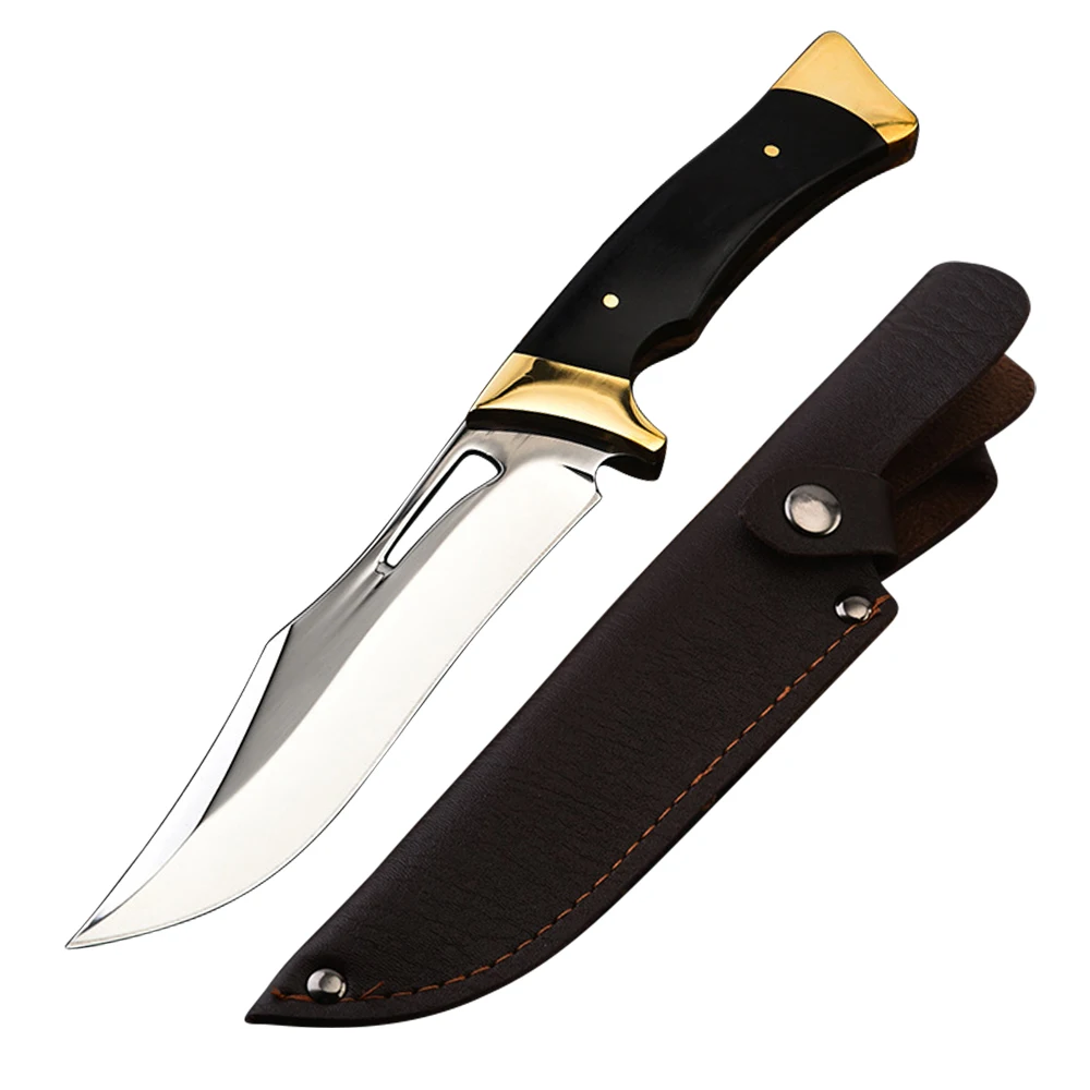 סכין בשר רב תכליתית מוכנה ידנית למטבח עם כיסוי סכין מפלדת אל-חלד לבישול פירות