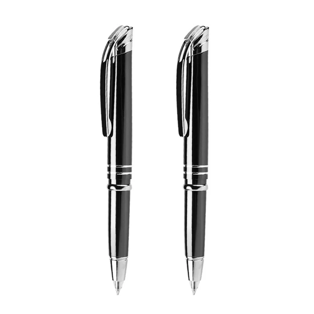 2pcs Led Ballpoint Pens Writing Pen Black Ink Fine Tip For Kids Students School Office Stationery Supplies - 2