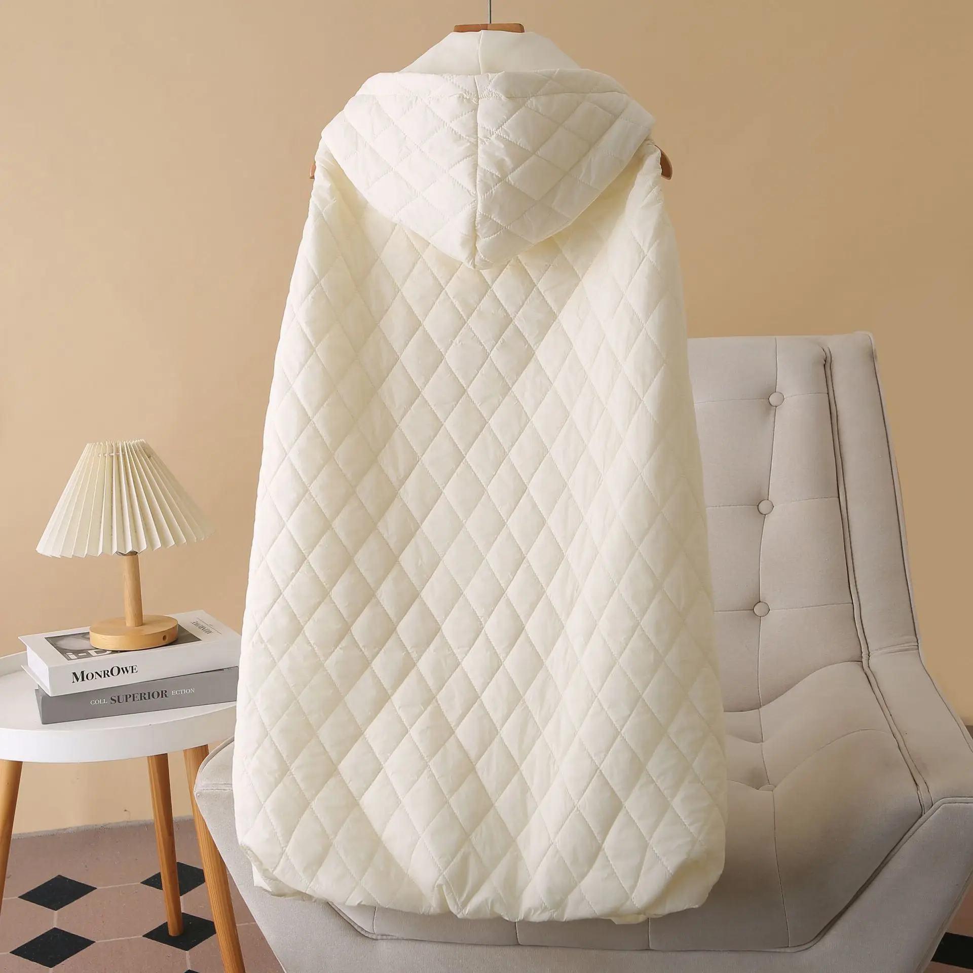 XXXXL Fashion Plus Size Women's Parkas 2025 Autumn/Winter New Lightweight Hooded Warm Padded Sleeveless Vest 1726