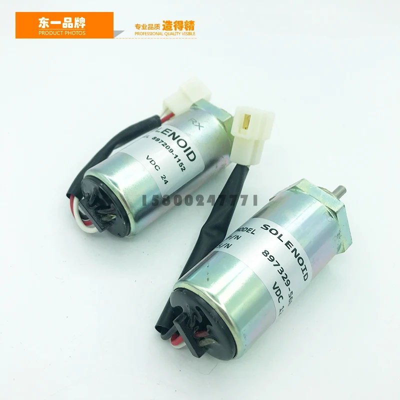 For Kobelco SK75-8 Case Hitachi 55 Isuzu 4le1/4le2 Engine Stop
