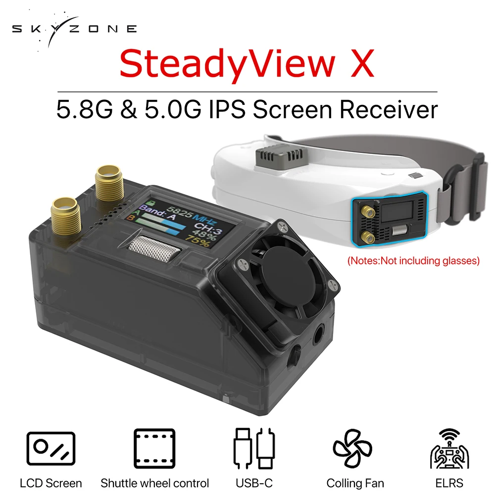 【美品】SKYZONE SteadyView X 受信モジュール SKYZONE SteadyView X 5.8Ghz IPS Screen Receiver Module | FPV