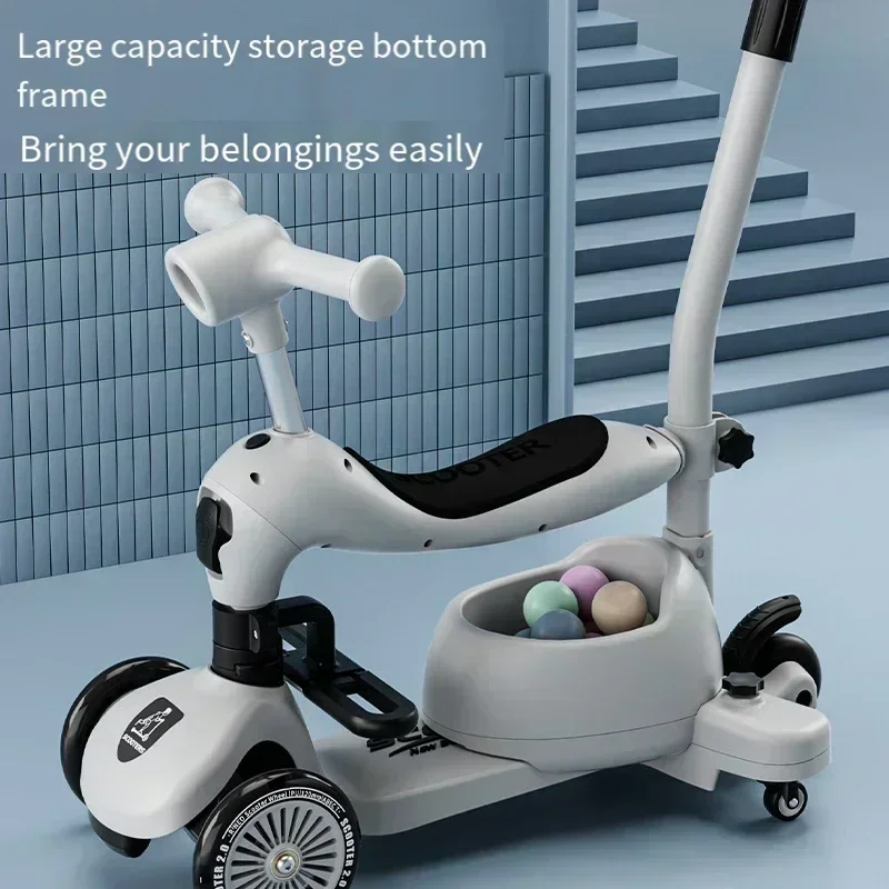 Baby Walker Children's Scooter Car Baby Walker Scooters Infants Sit and Push Slide 1-12 Years Old Boys and Girls Children's Walking Baby Car