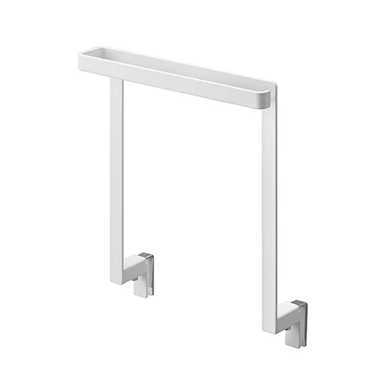 Japanese Kitchen Cabinet Door Rag Hanging Rod Holder No Hole Bedroom Closet Bathroom Compartment Cabinet Board Towel Hangers