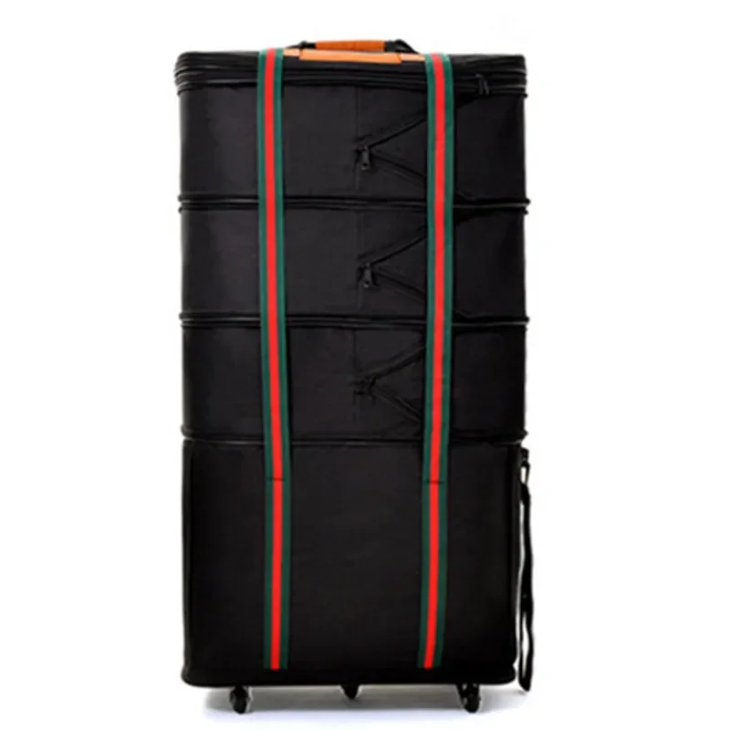 Women 150L Travel Bags Men Trolley Air Carrier Studying Abroad Luggage Large Capacity Suitcase Plane Waterproof 6 Wheels Bag