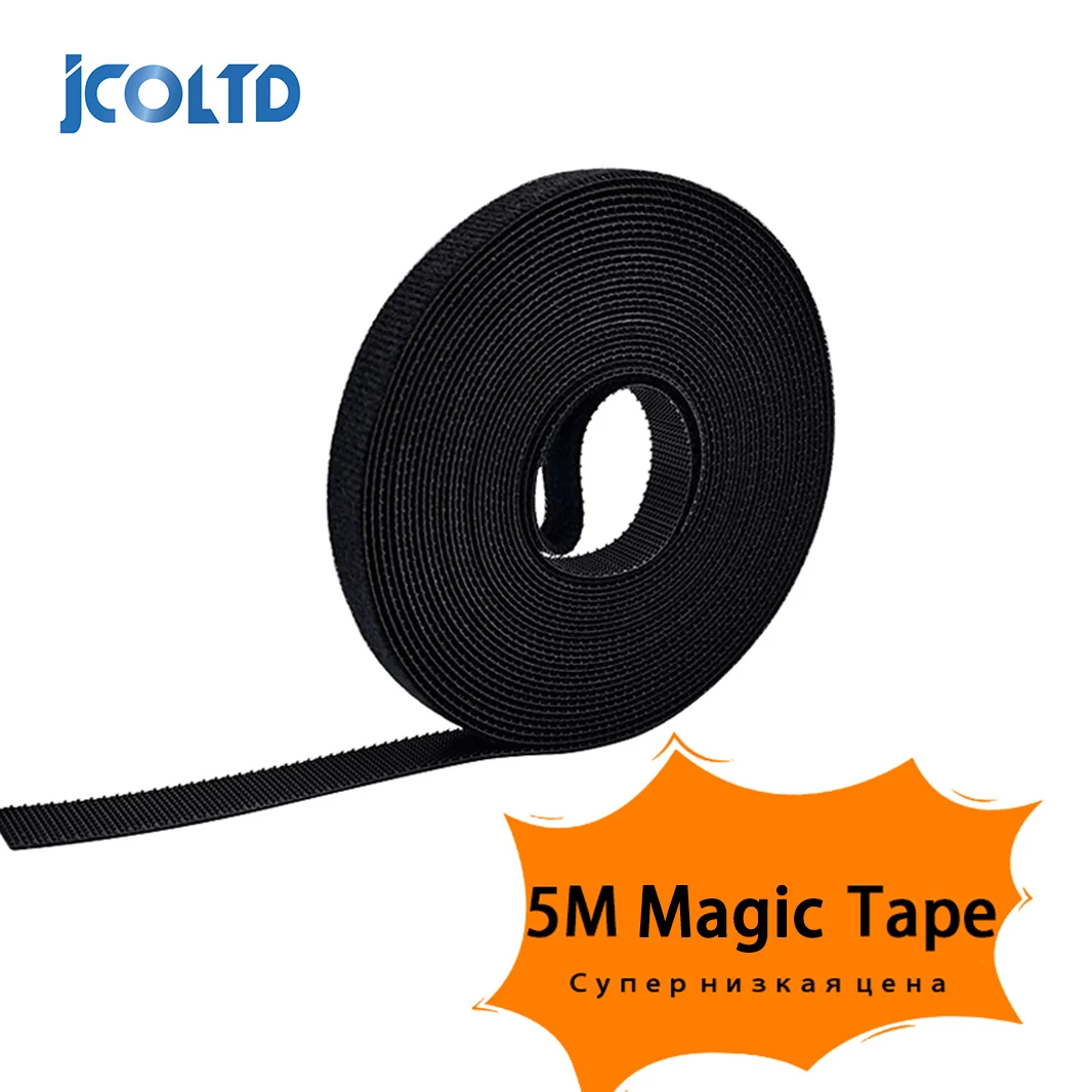 Nylon Cable Ties 5m * 1cm Power Wire Loop Tape Multifunction Nylon Straps Fastener Reusable Magic Tape cable ties nylon cable ties cable tie nylon zip ties