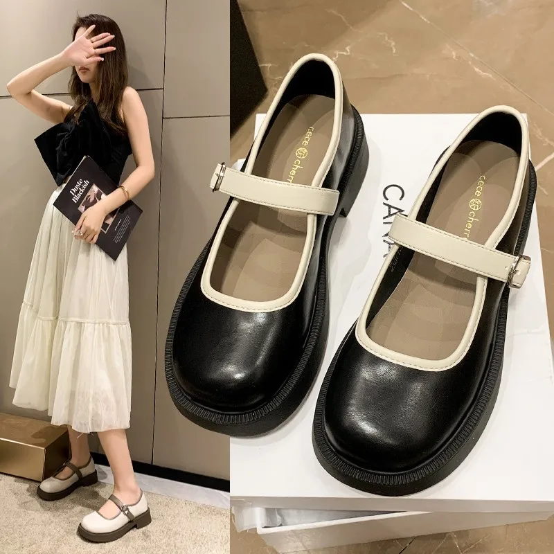 

Women Flats Sandals Fashion Shallow Marie Jane Lolita Shoes Summer 2023 New Trend Designer Dress Casual Women Walking Shoes