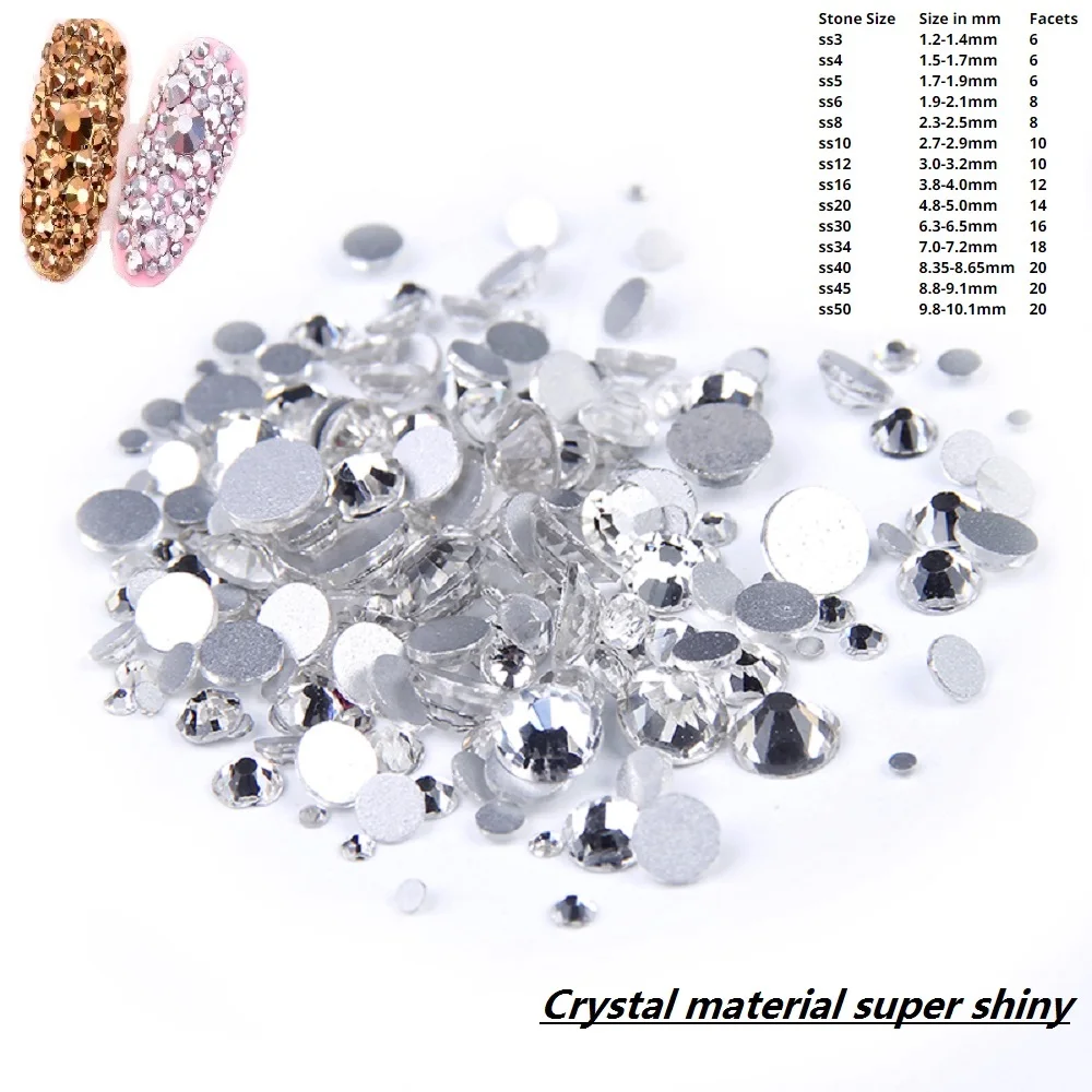 

Nail Rhinestones 1440pcs ss2 1.2mm Nail Art Strass Stone Diy Craft Tiny Rhinestone Perfect for Nail art Decorations