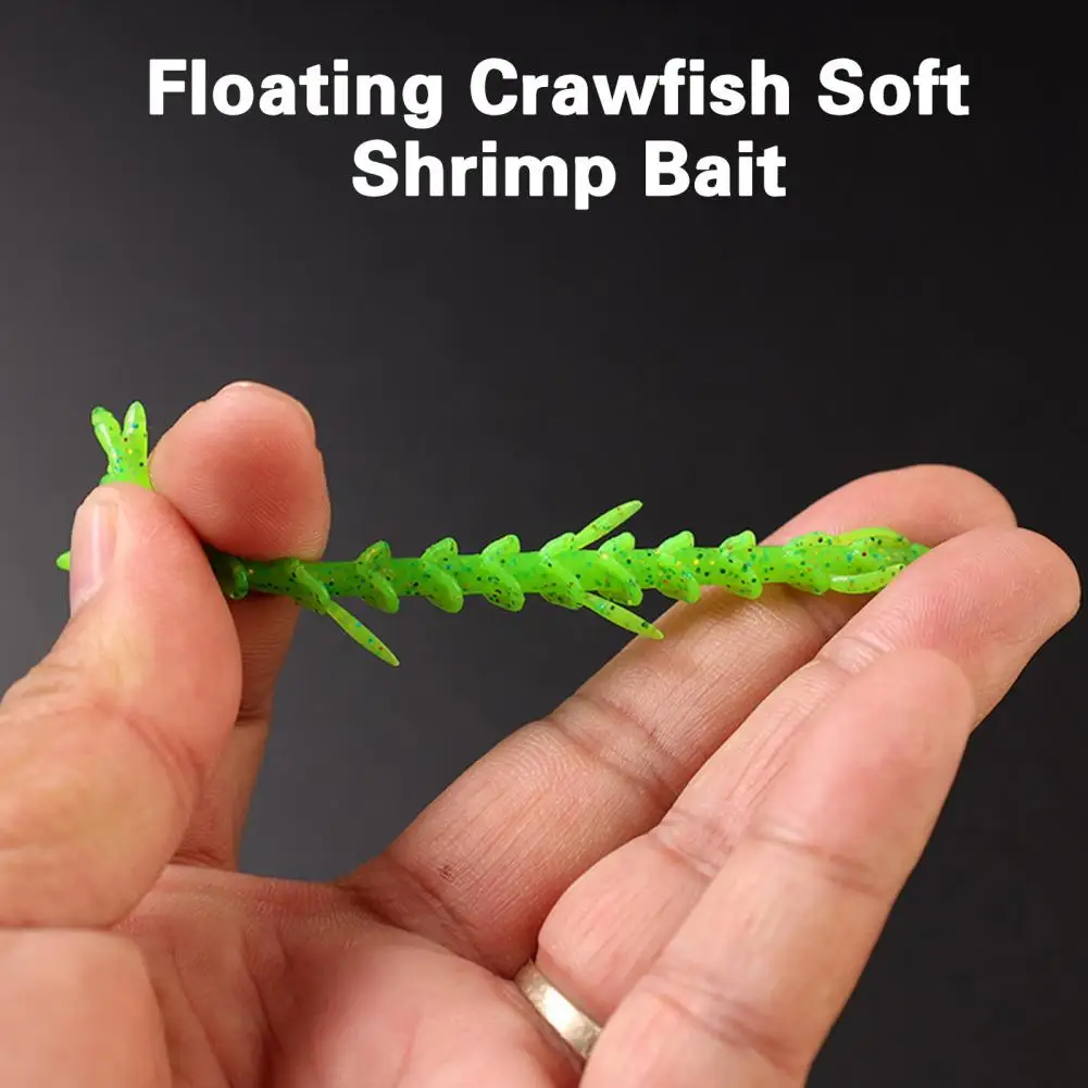 

Attractive Fishing Lure Easy to Store Soft Worm Bait Bright Color Shrimp Shaped Soft Fishing Bait Increase Catching Rate