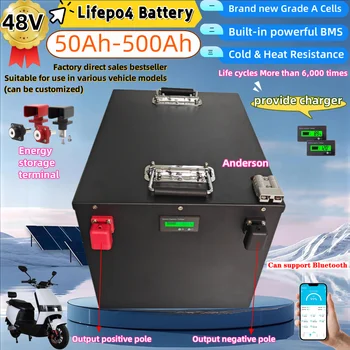 แบตเตอรี่ HC_48V 100Ah Lifepo4 50Ah 150Ah 200Ah 250Ah 300Ah 400Ah 500Ah สำหรับอินเวอร์เตอร์ 5KW 10KW ระบบโซลาร์เซลล์แบบออฟกริด 1
