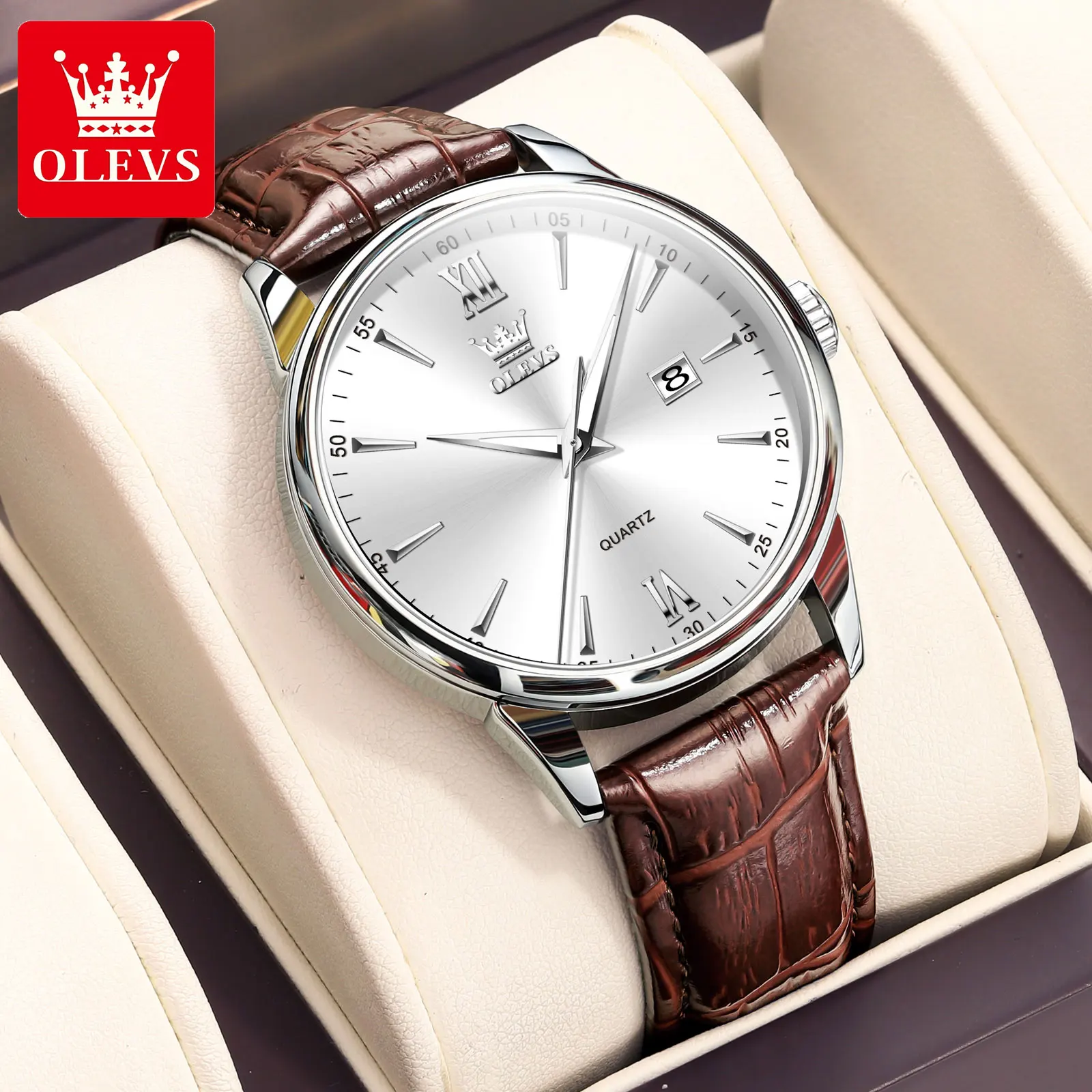 ساعات OLEVS الفاخرة الراقية للرجال ، ساعات الفولاذ...