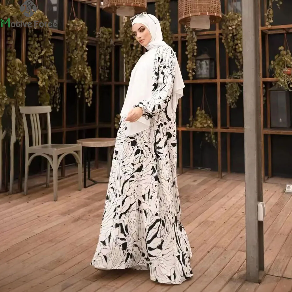 Muslim Modest Abaya Dress Women Satin African Long Dresses
