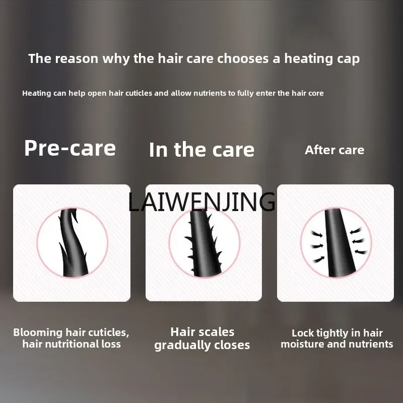 MJY heating hair mask evaporation electric heating cap women steam hair care shop household