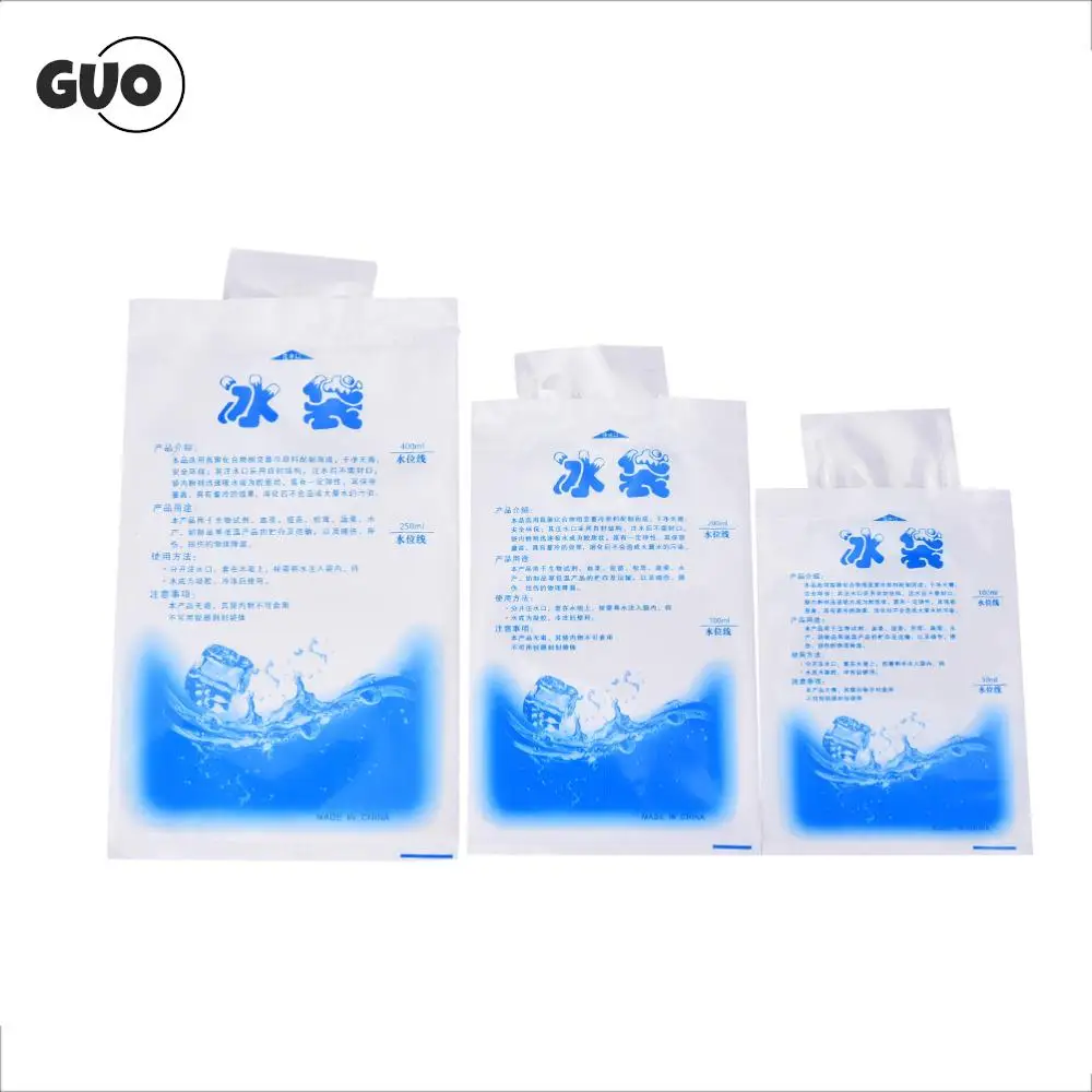 5Pcs Reusable Ice Bag Water Injection Icing Cooler Bag Pain Cold Compress Drinks Refrigerate Food Keep Fresh Gel Dry Ice Pack