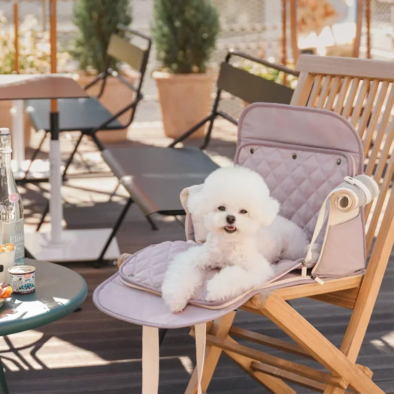 Luxury Dog Carrier Bag Pet Travel Fly Bag Cotton Canvas Cat