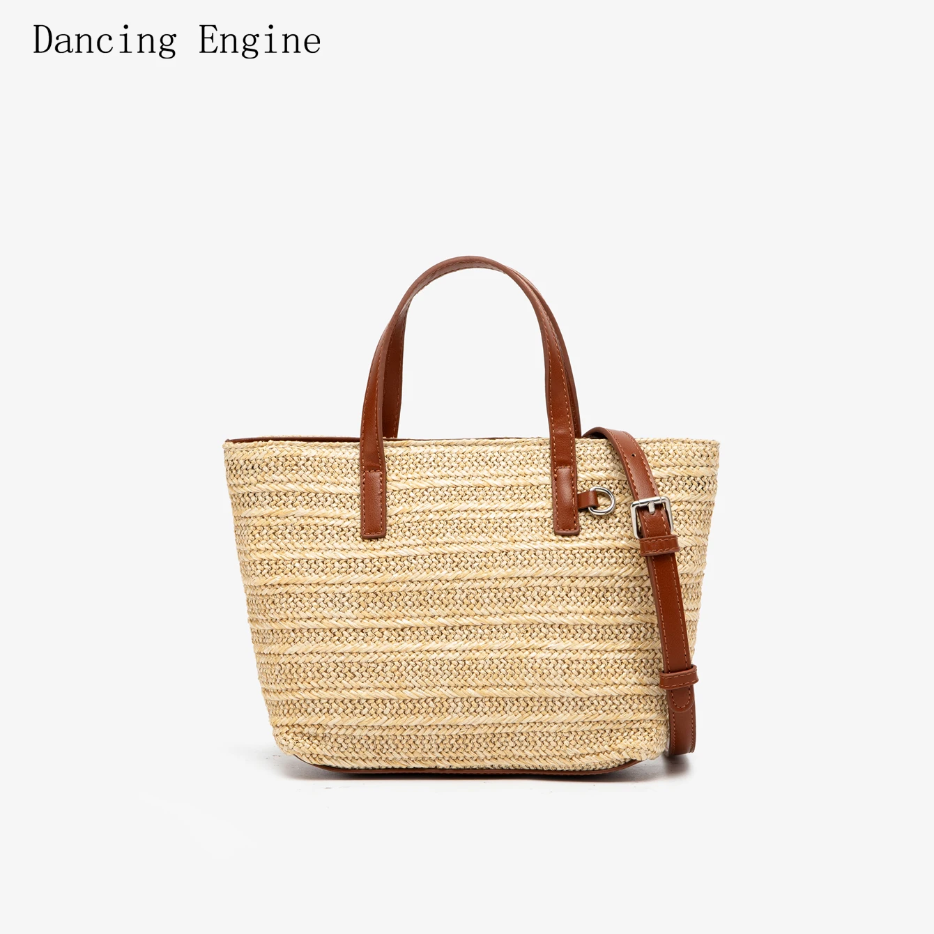Women's Large Capacity Straw Tote Bag - Luxury Designer Beach Shoulder Handbag