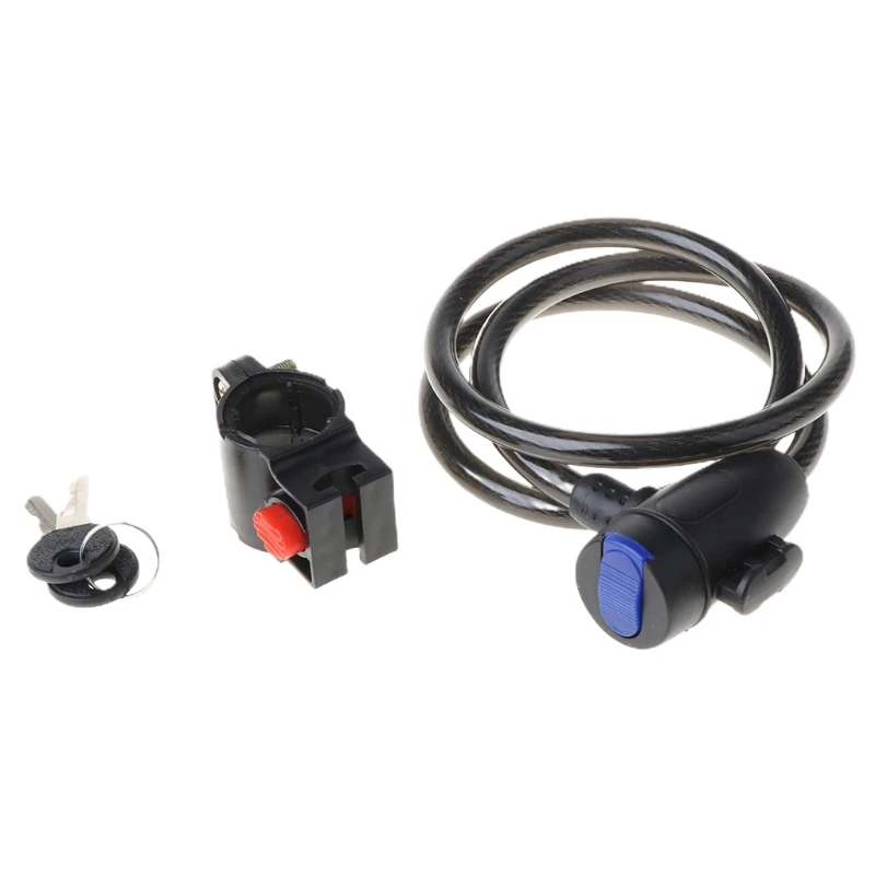 

Durable 2 Keys Strong Steel Wire Bike Security Lock 100cm Cable Security