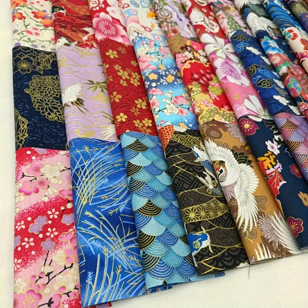 1Vintage Japanese Fabric Squares 2