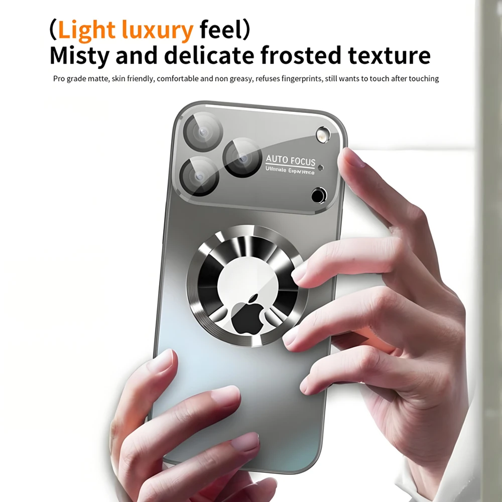 Premium Titanium Matte Magnetic Phone Case - Luxury Metallic Color, Magsafe Compatible