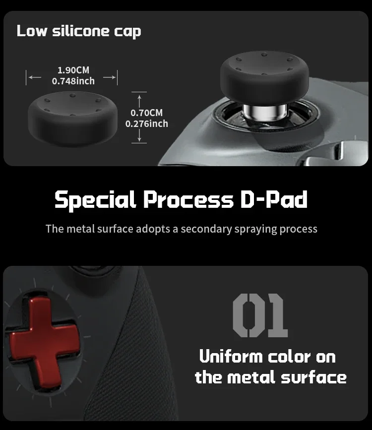 16-in-1 for Xbox One Elite Series 2 Controller Accessory Kit Metal D-Keys Trigger Paddles Repair Kit Gamepad Thumbstick Grip