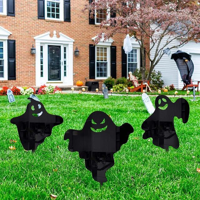 Halloween Acrylic Outdoor Garden Decorative Floor Insert Garden Garden  Silhouette