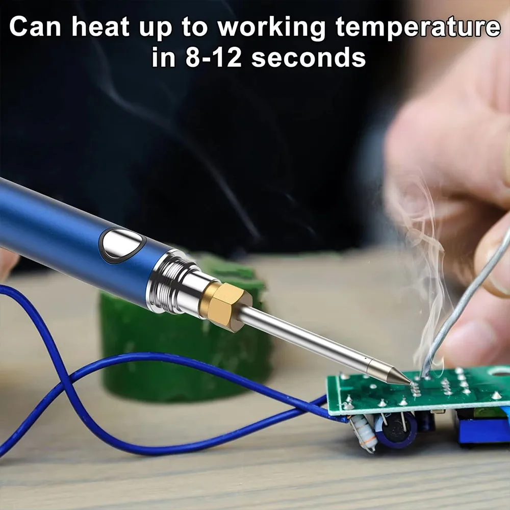 Portable Electric Soldering Iron Pen 350mAh Battery Welding Tool Kit 510 Thread Heat Tips Electronic Welding Solder Repair Tool soldering iron