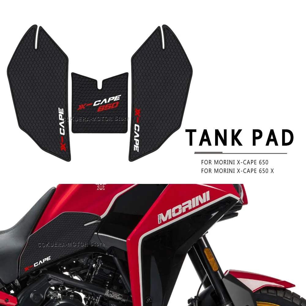 Motorcycle Accessories Non-Slip Side Fuel Tank Stickers Pad Rubber Sticker For Morini X-Cape 650