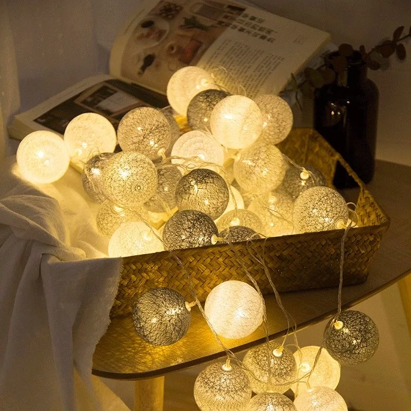 Cotton Ball Lights Home Decor Parties  Lights White Cotton Balls - Led  Lights Ball - Aliexpress