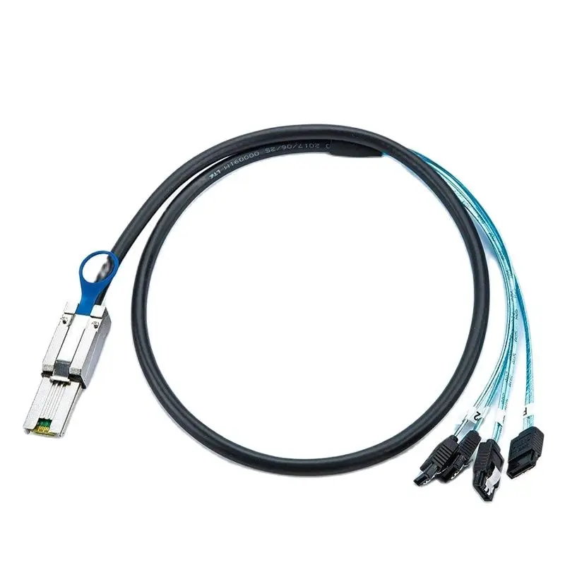 

2 м Mini SAS 26Pin SFF-8088 Male to 4 SATA 7Pin Female разделитель для жесткого диска адаптер кабель для передачи данных 1 м, кабель 8088 на 4 SATA